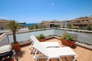 Balkón nebo terasa v ubytování Penthouse La Paz 9 - Castle view