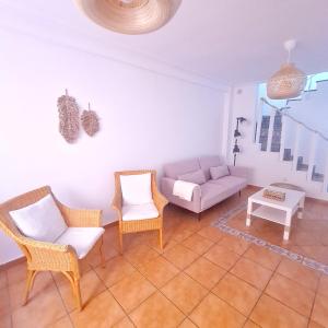 Część wypoczynkowa w obiekcie Casa M de mar - Dúplex con vistas