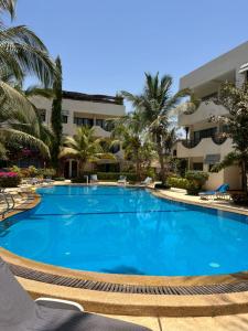 Piscine de l'établissement Appartement "AMINA" mit Pool ou située à proximité