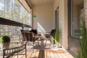 Balkón nebo terasa v ubytování Tuomenkartano Apartments by Hiekka Booking