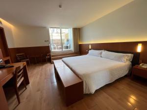 Postel nebo postele na pokoji v ubytování Hotel Lleó