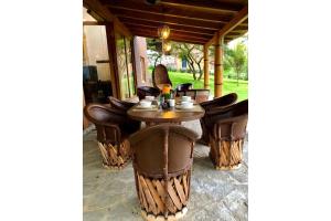 Χώρος καθιστικού στο Cabaña EN Country Club Con Vista Espectacular