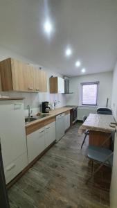 Kuchyň nebo kuchyňský kout v ubytování La Rancu in Sportivilor