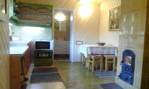 Kuchyň nebo kuchyňský kout v ubytování Zeleni Čardaci etno apartmani