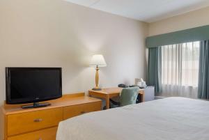 TV a/nebo společenská místnost v ubytování All Seasons Inn & Suites