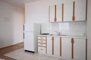 Kuchyň nebo kuchyňský kout v ubytování Apartment Metajna 6337a