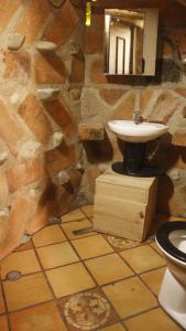 Koupelna v ubytování hospedaje rural finca cafetera La Maloka