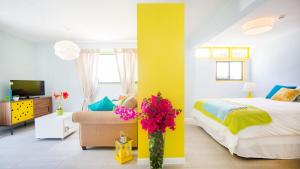 Postel nebo postele na pokoji v ubytování Bubali Bliss Studios + 36 fotografií