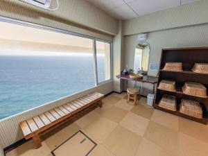 Istumisnurk majutusasutuses Atagawa Onsen Blue Ocean