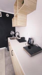 Kuchyň nebo kuchyňský kout v ubytování Na Szaniec 17 by Homeprime