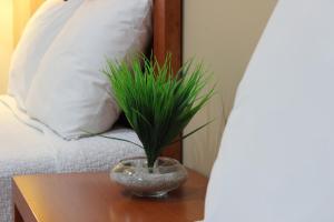 Postel nebo postele na pokoji v ubytování Hotel Marllou