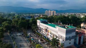 an overhead view of a street in a city at Hotel Central Plaza in Siliguri