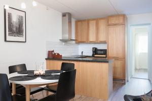 Kjøkken eller kjøkkenkrok på Bjorli Apartment 203 (200m til Skitrekk)