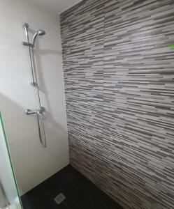 A bathroom at Pink Lake