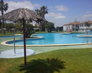 The swimming pool at or close to Pink Lake