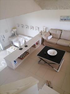 Χώρος καθιστικού στο Summer House @Fourka Beach