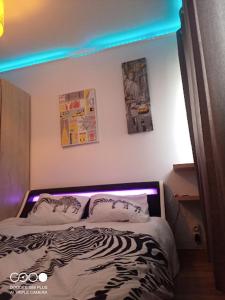 Posteľ alebo postele v izbe v ubytovaní Le gite "Manhattan studio" Besançon proche centre commerce