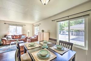 a living room with a table and chairs and a couch at Bay Area Apt about 3 Mi to Downtown Mountain View in Mountain View