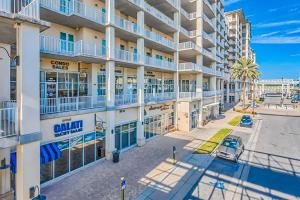 an aerial view of the front of a building at The Wharf 805 in Orange Beach