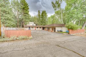 an empty driveway in front of a house at Pine Tree Place - Unit 7 in South Lake Tahoe