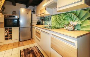 Kuchyň nebo kuchyňský kout v ubytování Ferienhaus In Rechnitz