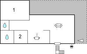 The floor plan of Amazing Apartment In Marina Di Ragusa