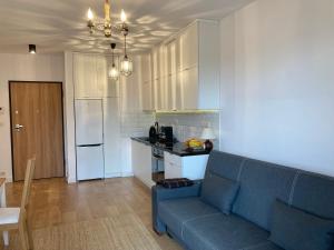 A kitchen or kitchenette at Modern apartment in centre of Kraków +free parking