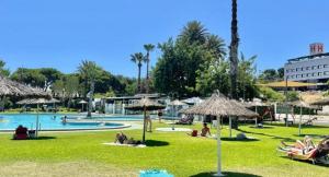 The swimming pool at or close to Pink Lake
