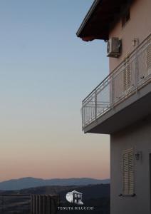 un balcón de un edificio con el cielo en el fondo en TENUTA BILUCCIO B & B, en Roccadaspide