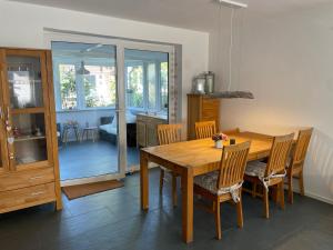 Posezení v ubytování Ferienhaus Storchennest