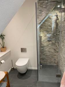 Koupelna v ubytování Ferienhaus Storchennest + 12 fotografií