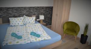 Postel nebo postele na pokoji v ubytování Appartement Thermenzeit