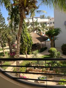 Jardin de l'établissement Appartement "AMINA" mit Pool