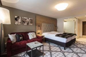 Letto o letti in una camera di Hotel Valentin