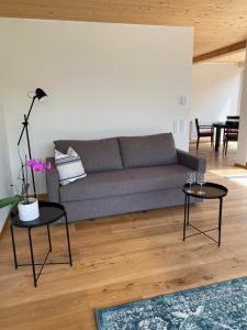 Posezení v ubytování Penthousewohnung mit fantastischem Ausblick und KLIMAANLAGE