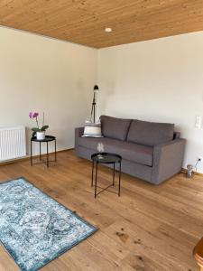 Posezení v ubytování Penthousewohnung mit fantastischem Ausblick und KLIMAANLAGE