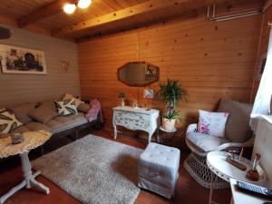 Χώρος καθιστικού στο Ferienhaus mit mediterraner Terrasse