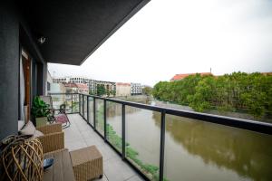 Balkón alebo terasa v ubytovaní Apartamenty Via Marina