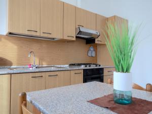 A kitchen or kitchenette at Relax&Natura a 6 minuti da BRESCIA Wifi a Rezzato Még 37 kép