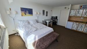Postel nebo postele na pokoji v ubytování Ferienwohnung Maggie - Sankt Englmar + 17 fotografií