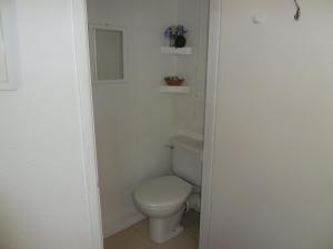 a bathroom with a white toilet in a room at Grey Mullet Guesthouse in St Ives