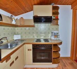 A kitchen or kitchenette at Ferienwohnung Frauenschuh