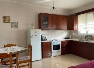 Кухня или мини-кухня в Nice Cosy apartment in Igoumenitsa
