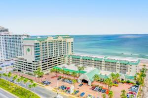 an aerial view of a resort with the ocean at Daytona Beach Resort 805 in Daytona Beach