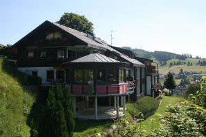 ein Haus an der Seite eines Hügels in der Unterkunft Panorama Sonnenalm Hochschwarzwald in Todtnauberg