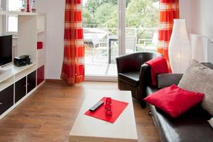 Χώρος καθιστικού στο Haus vier Elemente _br_ Ferienhaus