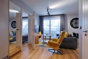 Posedenie v ubytovaní GórSKI Przystanek Apartament Parzenica i Rozeta