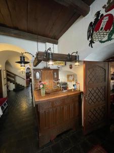 Kuchyň nebo kuchyňský kout v ubytování Hotel Ennius