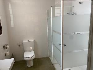 Koupelna v ubytování Hostal Meson Pepa