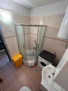 Koupelna v ubytování Apartment Bozic